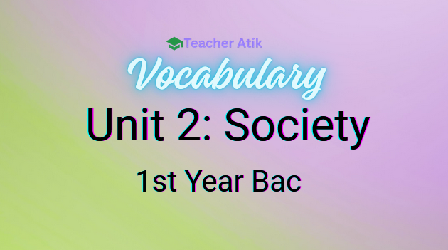 Open book icon for unit 2 society vocabulary